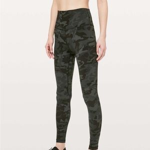 Lululemon Align High Rise Pant Tight 31” Camo Sz 2